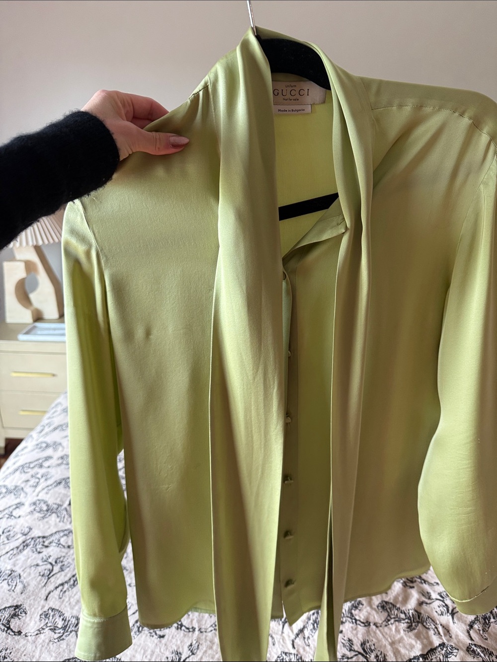 Gucci silk top size small